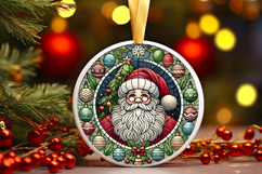 Round Christmass Ornament PNG Product Image 1
