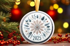 Round Christmas Ornament Sublimation|Clipart Product Image 1