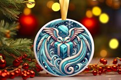 Round Christmas Ornament Sublimation|Clipart Product Image 1