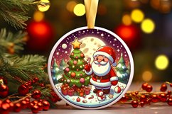 Round Christmas Ornament Sublimation|Clipart Product Image 1
