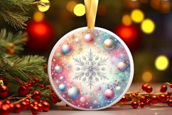 Round Christmas Ornament Sublimation|Clipart Product Image 3