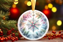Round Christmas Ornament Sublimation|Clipart Product Image 1
