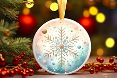 Round Christmas Ornament Sublimation|Clipart Product Image 3