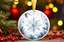 Round Christmass Ornament PNG Product Image 1