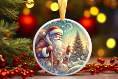 Round Christmass Ornament PNG Product Image 1