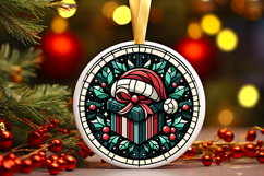 Round Christmass Ornament PNG Product Image 1