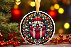 Round Christmass Ornament PNG Product Image 1