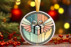 Round Christmass Ornament PNG Product Image 1