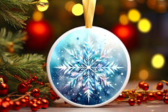 Round Christmass Ornament PNG Product Image 1