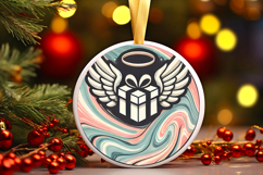 Round Christmass Ornament PNG Product Image 1