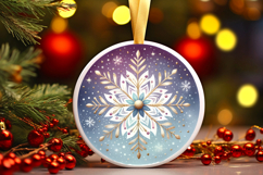 Round Christmass Ornament PNG Product Image 1