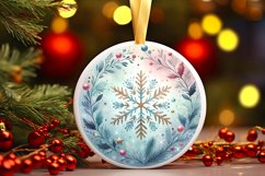 Round Christmas Ornament Sublimation|Clipart Product Image 3