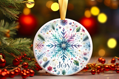 Round Christmass Ornament PNG Product Image 1