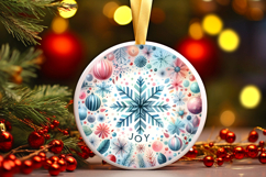 Round Christmass Ornament PNG Product Image 1