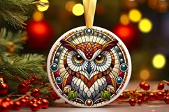 Round Christmas Ornament Sublimation|Clipart Product Image 1