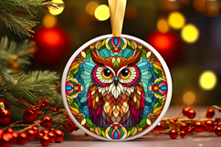 Round Christmass Ornament PNG Product Image 1