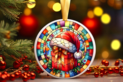 Round Christmass Ornament PNG Product Image 1