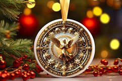 Round Christmas Ornament Sublimation|Clipart Product Image 1