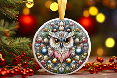 Round Christmass Ornament PNG Product Image 1