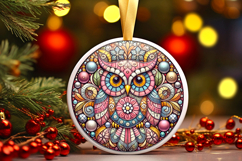 Round Christmass Ornament PNG Product Image 1