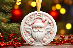 Round Christmass Ornament PNG Product Image 1