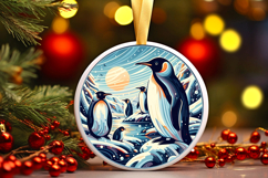 Round Christmass Ornament PNG Product Image 1