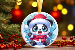 Round Christmass Ornament PNG Product Image 1