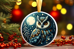 Round Christmass Ornament PNG Product Image 1