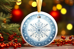 Round Christmass Ornament PNG Product Image 1