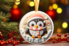 Round Christmas Ornament Sublimation|Clipart Product Image 1