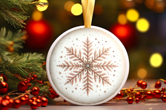 Round Christmass Ornament PNG Product Image 1