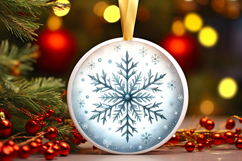 Round Christmass Ornament PNG Product Image 1