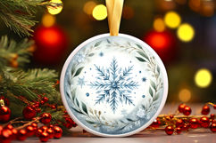 Round Christmass Ornament PNG Product Image 1