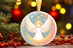 Round Christmas Ornament Sublimation|Clipart Product Image 1