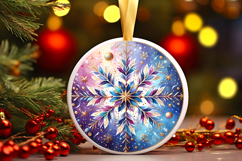 Round Christmass Ornament PNG Product Image 1