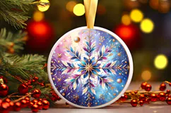 Round Christmass Ornament PNG Product Image 1