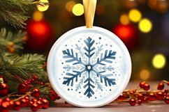 Round Christmas Ornament Sublimation|Clipart Product Image 3