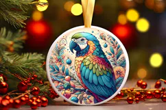 Round Christmass Ornament PNG Product Image 1