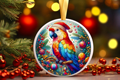 Round Christmass Ornament PNG Product Image 1
