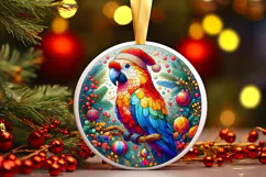Round Christmass Ornament PNG Product Image 1