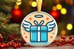 Round Christmas Ornament Sublimation|Clipart Product Image 1