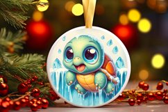 Round Christmas Ornament Sublimation|Clipart Product Image 1