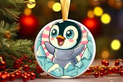 Round Christmas Ornament Sublimation|Clipart Product Image 2