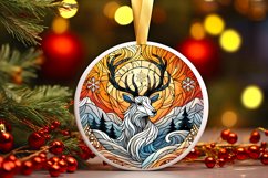 Round Christmas Ornament Sublimation|Clipart Product Image 1
