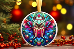 Round Christmass Ornament PNG Product Image 1