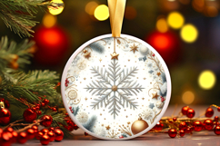 Round Christmass Ornament PNG Product Image 1