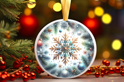 Round Christmass Ornament PNG Product Image 1