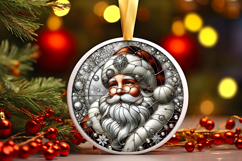 Round Christmass Ornament PNG Product Image 1