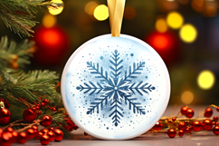 Round Christmass Ornament PNG Product Image 1