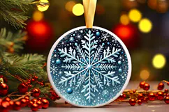 Round Christmass Ornament PNG Product Image 1